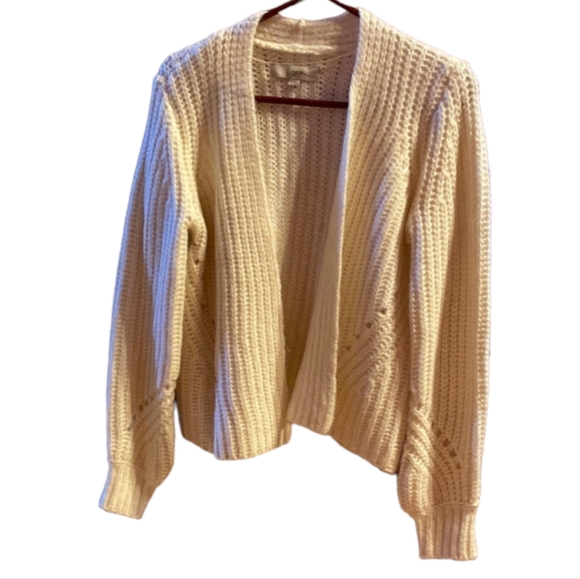 NWOT White LOFT Cardigan - Picture 2 of 12